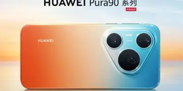 Poster promo Huawei Pura 90s Pro Max menampilkan bodi belakang dan logo HUAWEI Pura 90 Series.