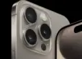 Modul kamera tiga lensa iPhone Pro dengan bodi titanium untuk update harga iPhone September 2026.