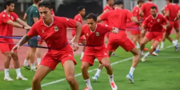 Skuad Timnas Indonesia menggelar latihan intensif guna mempersiapkan fisik jelang laga FIFA ASEAN Cup 2026.