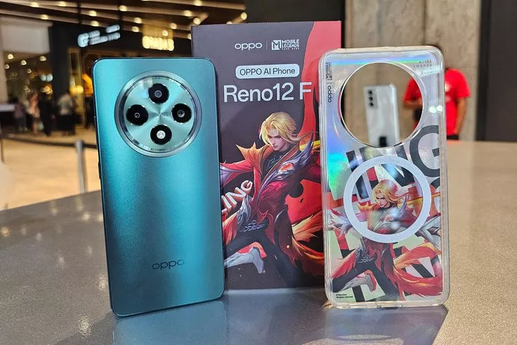 OPPO Reno12 F 5G edisi Mobile Legends sebagai pilihan HP OPPO Murah di bawah 3 Juta.