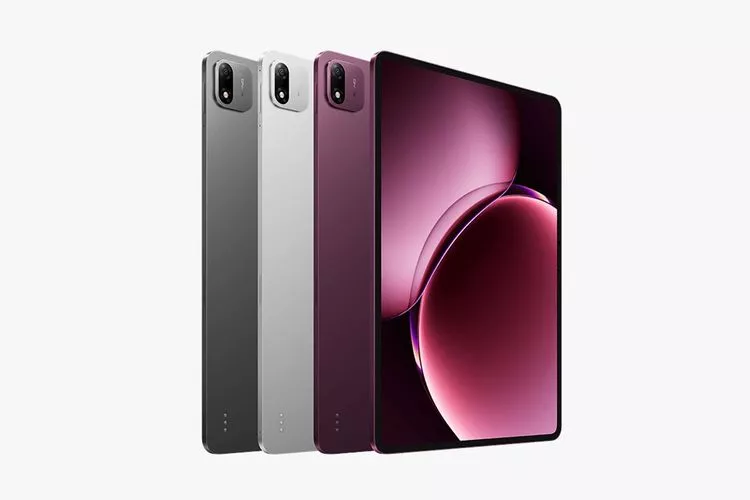Tiga pilihan warna tablet Xiaomi Pad 9, yaitu Space Gray, Sunshine Gold, dan Lavender Purple.