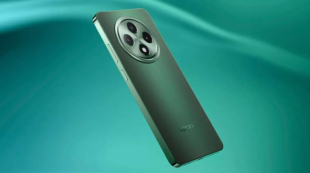 Bodi belakang varian hijau OPPO A3 Pro 5G dalam jajaran HP OPPO Murah berdesain elegan.