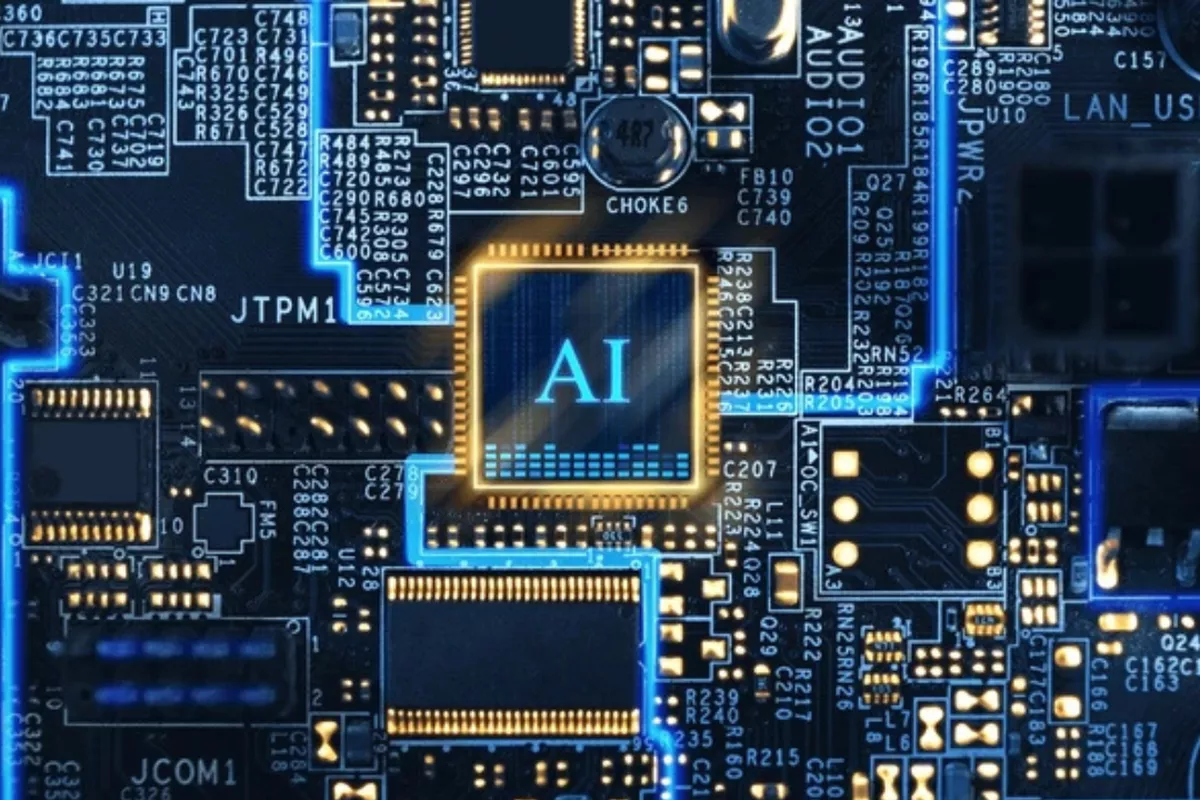 Ilustrasi perangkat keras Chip AI yang menjadi motor utama lonjakan pendapatan Broadcom.