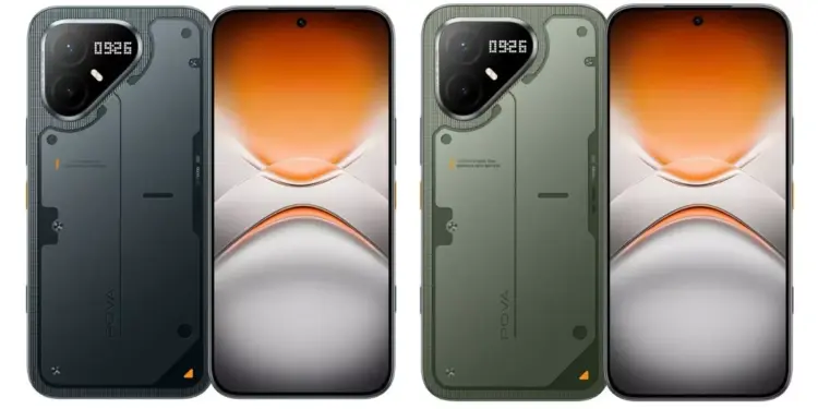Tecno Pova Series warna abu-abu gelap dan hijau, smartphone terbaru September bergaya futuristik dengan spek monster.