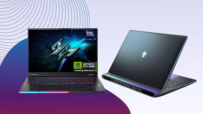 Laptop gaming Predator dan Alienware yang dibekali kartu grafis NVIDIA GeForce RTX dan prosesor Intel Core Ultra.