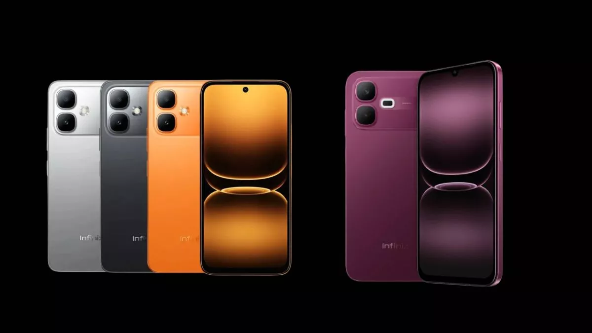Bocoran opsi varian warna dan desain layar depan belakang Infinix SMART 20E.