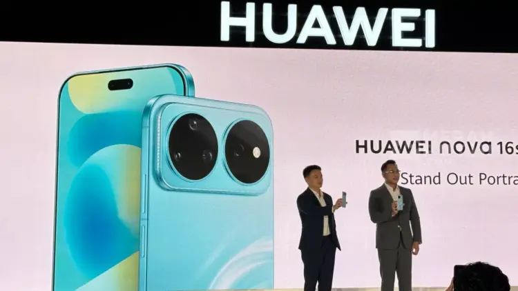 Peluncuran resmi Huawei Nova 16s Series di Indonesia memperlihatkan desain layar dan kamera utama.