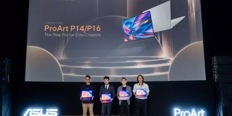 Acara peluncuran resmi laptop ASUS ProArt P14 dan P16 di Indonesia bersama para perwakilan produk