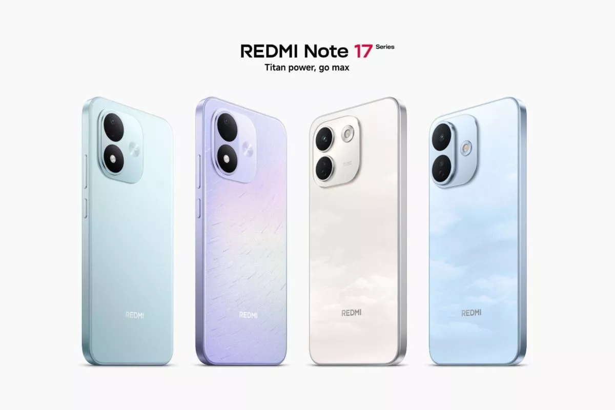 Pilihan warna Redmi Note 17 Series dengan desain bodi belakang minimalis dan stylish.