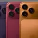 Tiga varian warna iPhone 18 Pro yang menampakkan detail modul kamera belakang dan bodi belakang.
