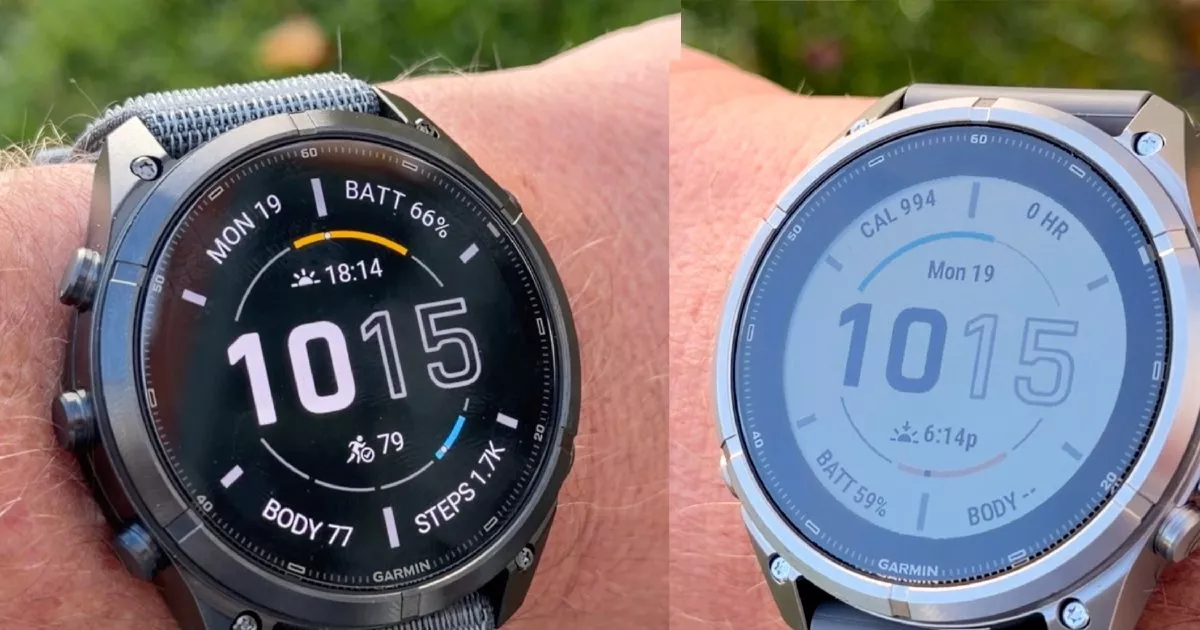 Smartwatch Garmin Fenix 9 saat melingkar di pergelangan tangan pengguna.