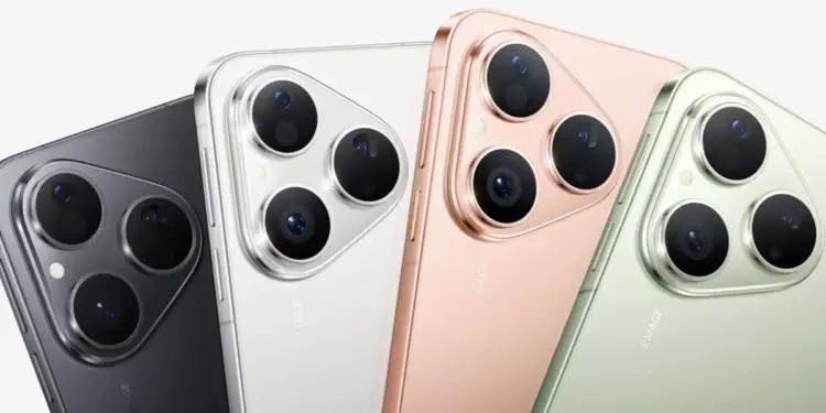 Varian warna smartphone flagship Huawei Pura Series sebagai salah satu persaingan merek HP di pasar global.