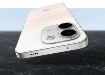 Tampilan bodi belakang Redmi A3 atau entry-level Redmi dengan modul kamera ganda 50MP