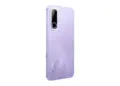 Desain bodi belakang Infinix varian warna ungu dengan motif tekstur unik pilihan HP NFC 2 Jutaan.