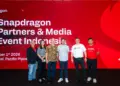 Foto bersama eksekutif dan mitra Qualcomm pada acara Snapdragon Partners and Media Event Indonesia 2026