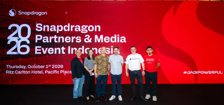 Foto bersama eksekutif dan mitra Qualcomm pada acara Snapdragon Partners and Media Event Indonesia 2026